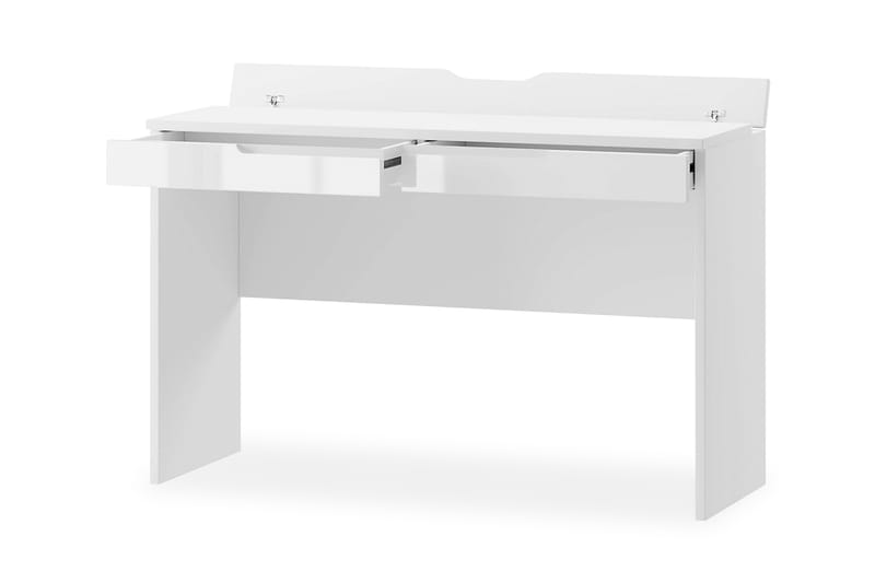 Selini Sminkebord 120 cm - Hvid Højglans/Hvid - Møbler - Borde - Sminkebord & konsolbord