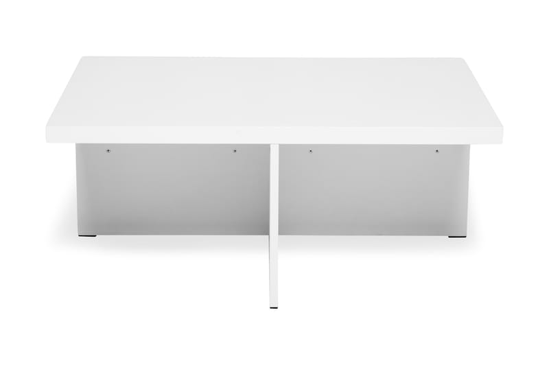 Boxy Sofabord 100 cm med 2 Pallepladser - Hvid - Møbler - Senge - Seng med opbevaring