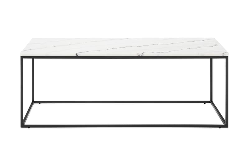 Carrie Sofabord 120 cm Marmor - Hvid/Sort - Møbler - Borde - Side borde & aflastningsbord - Konsolbord