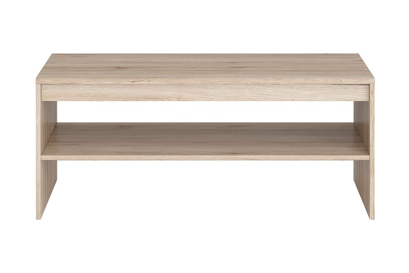 Elapsso Sofabord 110 cm med Opbevaring Hylde - Lyse Egefarvet - Møbler - Borde - Sofaborde