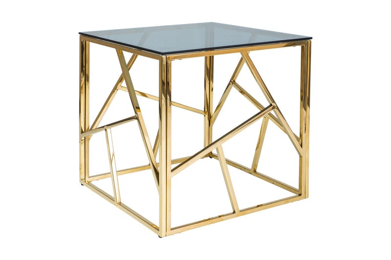 Escadan Sofabord 55 cm - Glas/Guld - Møbler - Borde - Aflastningsbord & sidebord - Indskudsborde