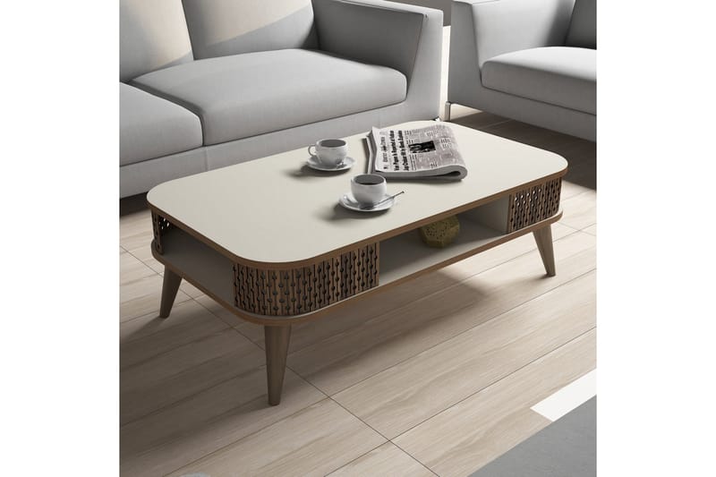 Hovdane sofabord 105 cm - Brun - Møbler - Opbevaring - Hylder & Reoler