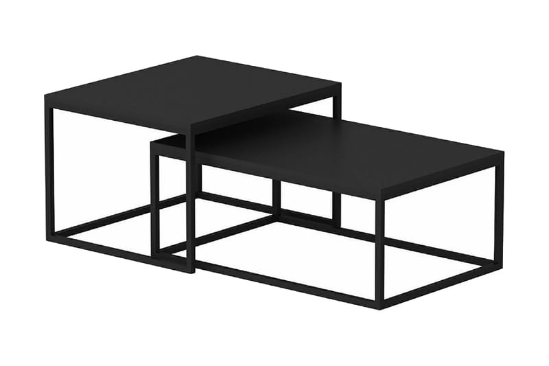 Leka Sofabord 60 cm Sort - Homemania - Havemøbler - Udendørsgruppe - Cafesæt