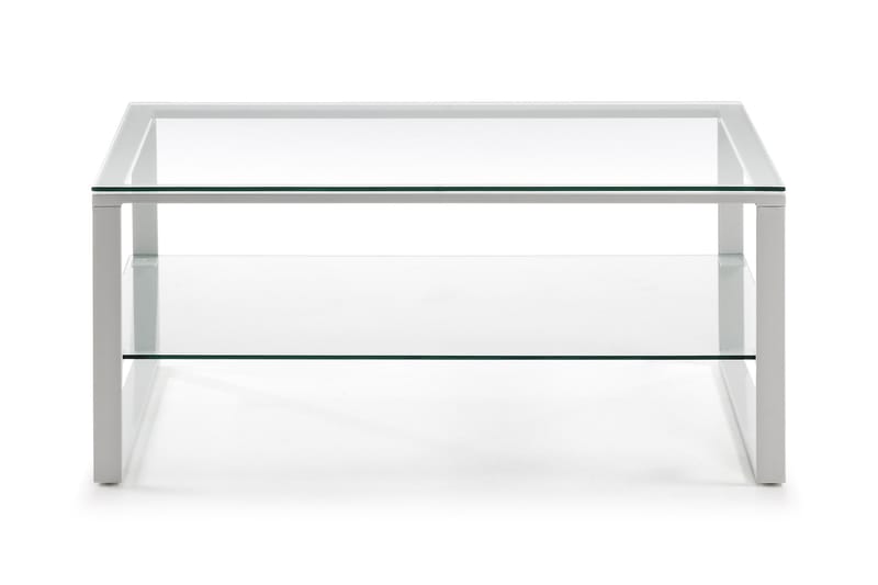 Navis Sofabord 90 cm - Glas/Hvid/Lysegrå - Møbler - Borde - Sofaborde