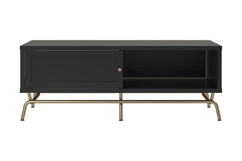 Nova Sofabord 122 cm med Opbevaring Sort - CosmoLiving - Møbler - Borde - Sofaborde - Sofabord med opbevaring