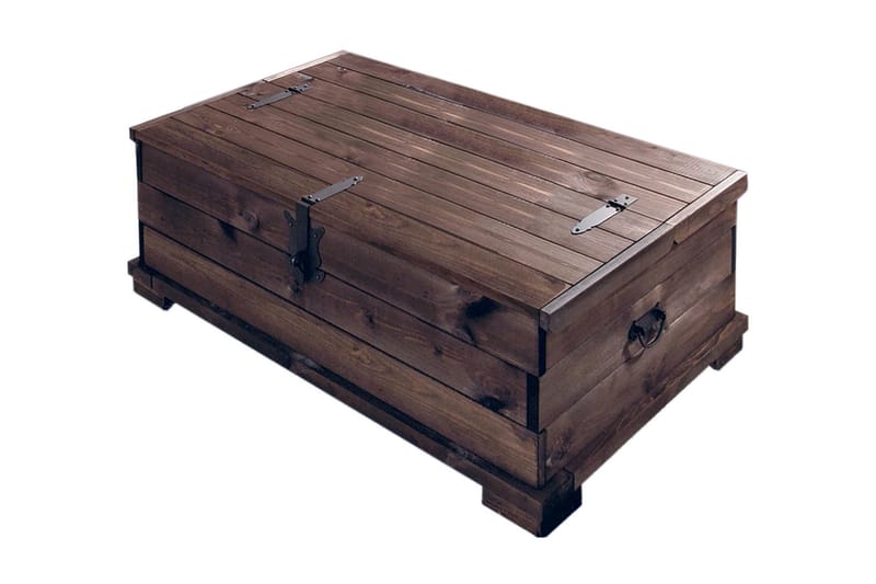 Pastora Sofabord 111 cm Kistebord med Opbevaring - Sort - Møbler - Borde - Sofaborde