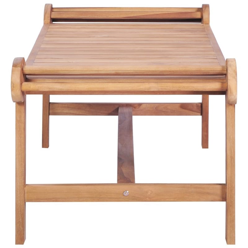 Sofabord 100 X 50 X 45 Cm Massivt Teaktræ - Brun - Møbler - Borde - Sofabord