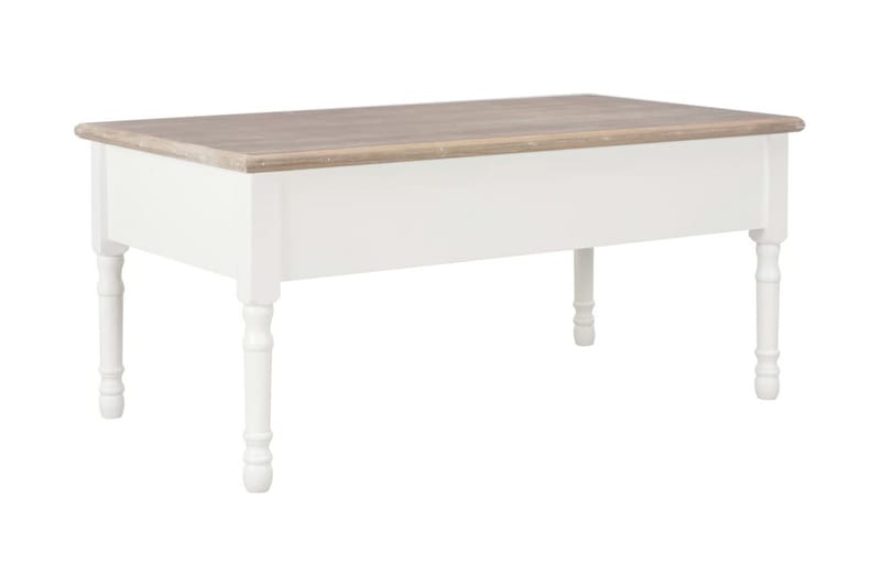 Sofabord 100 X 55 X 45 Cm Træ Hvid - Hvid - Møbler - Borde - Sofaborde
