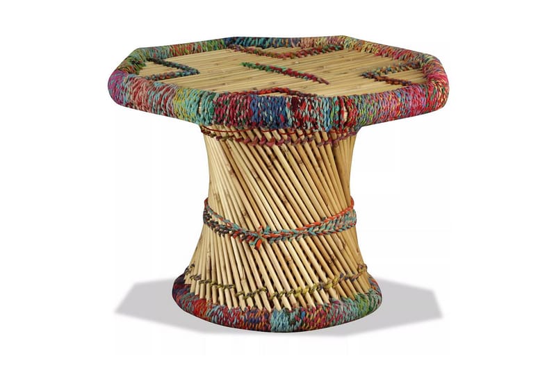 Sofabord I Bambus Med Chindi-Detaljer Flerfarvet - Flerfarvet - Møbler - Borde - Sofaborde
