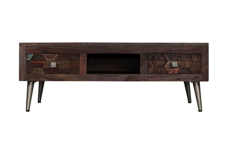 Sofabord I Massivt, Genanvendt Træ 100 X 60 X 35 Cm - Brun - Møbler - TV borde & mediemøbler - TV-borde