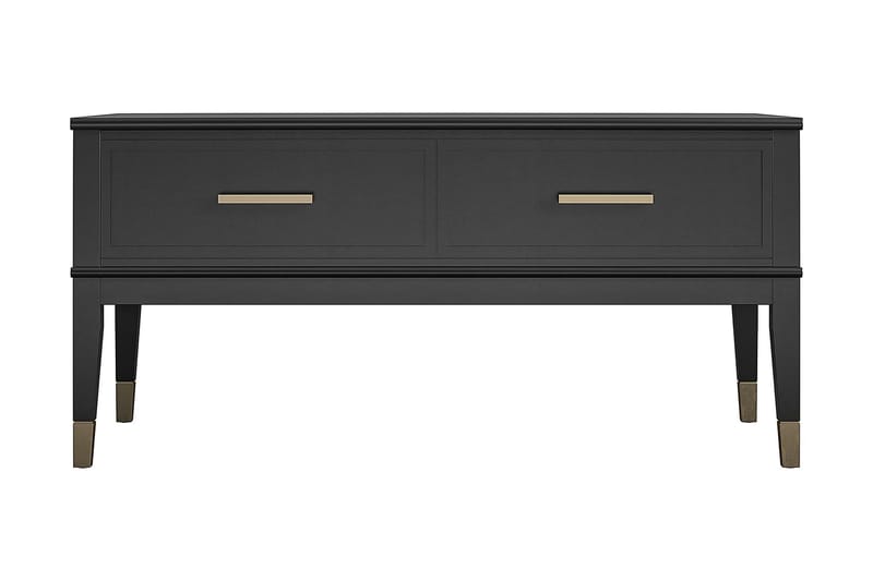 Westerleigh Sofabord 106 cm Hæve/Sænke Opbevaring Skuffe Sor - CosmoLiving - Møbler - Borde - Sofabord