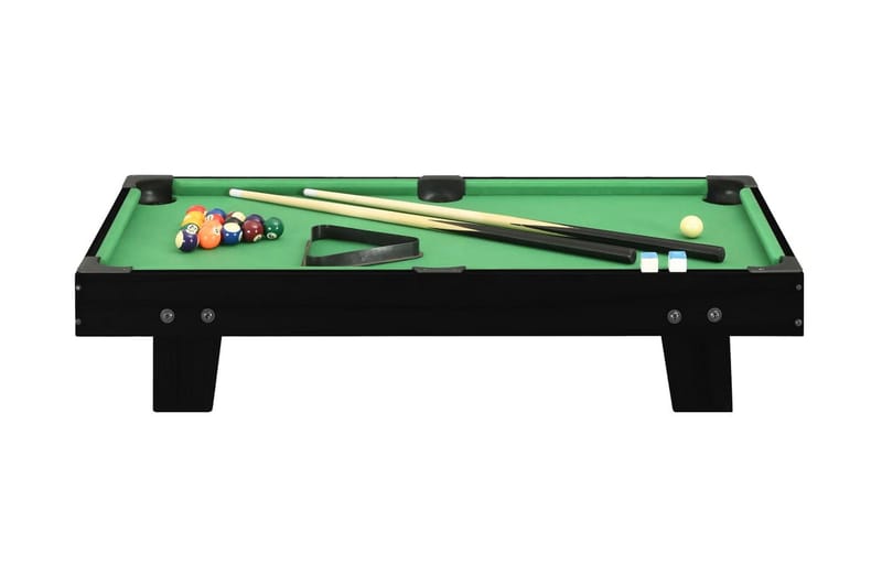Mini-poolbord 92x52x19 cm sort og grøn - Sort - Møbler - Borde - Spilleborde - Billardbord