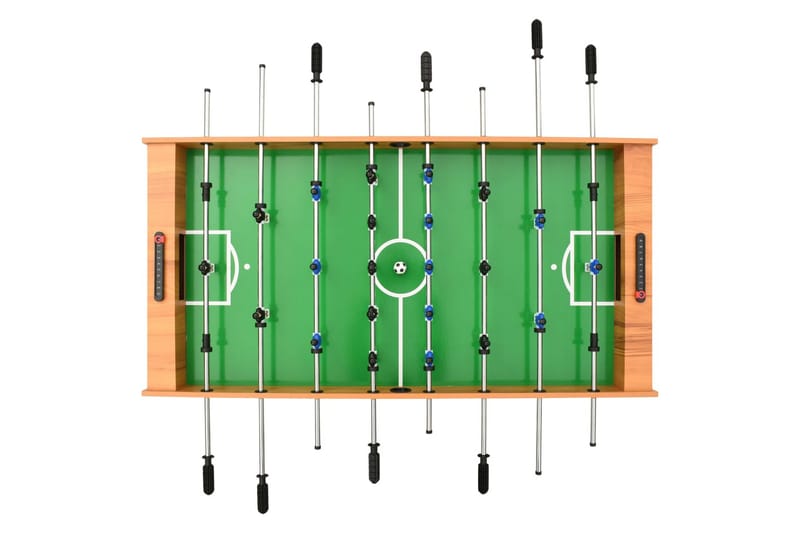 Foldbart bordfodboldbord 121 x 61 x 80 cm lysebrun - Brun - Møbler - Borde - Spilleborde - Fodboldbord