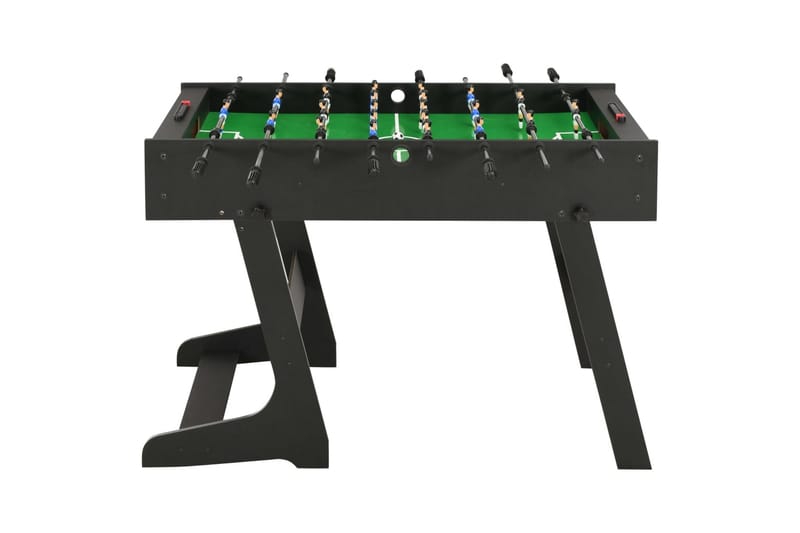 Foldbart bordfodboldbord 121 x 61 x 80 cm sort - Sort - Møbler - Borde - Spilleborde - Fodboldbord