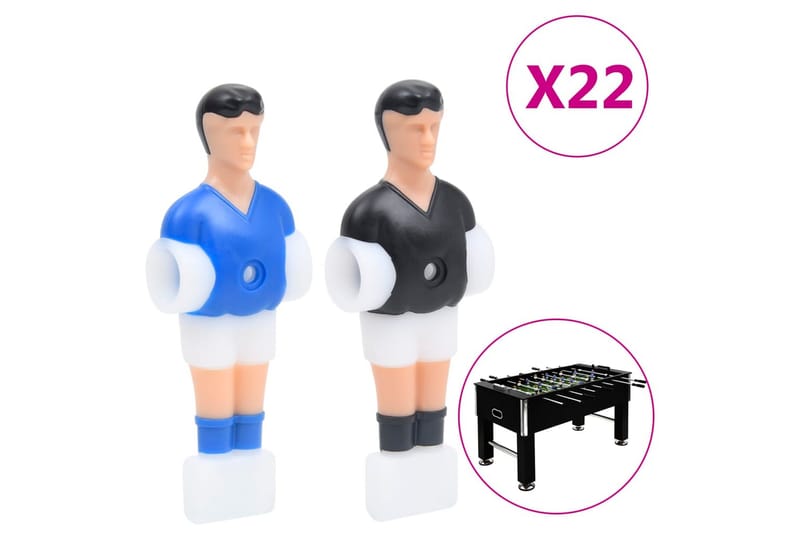 spillerfigurer til bordfodbold til 12,7 mm stang 22 stk. - Møbler - Borde - Spilleborde - Fodboldbord
