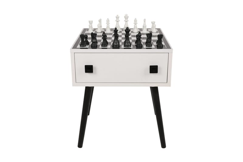 Marilla skakbord 50 cm - Hvid / Sort - Møbler - Borde - Spilleborde - Skakbord