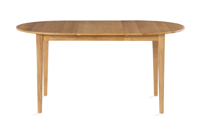 Beagan Udvideligt Spisebord 115-157 cm Rundt Massivt Eg - Brun - Møbler - Borde - Spisebord og køkkenbord