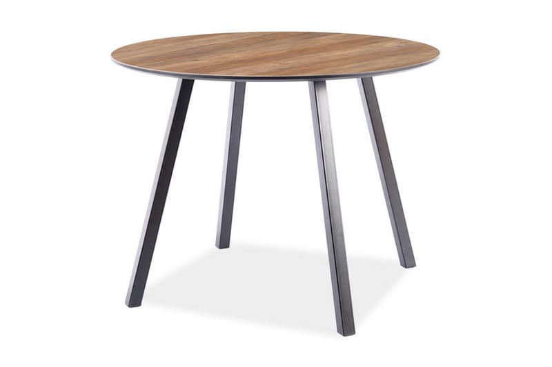 Belden Spisebord 100 cm Rundt - Natur/Sort - Møbler - Borde - Spisebord og køkkenbord