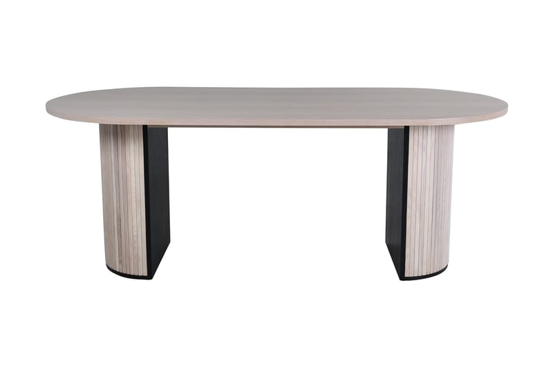 Biana Spisebord 200 cm Ovalt Beige - Møbler - Borde - Spisebord og køkkenbord