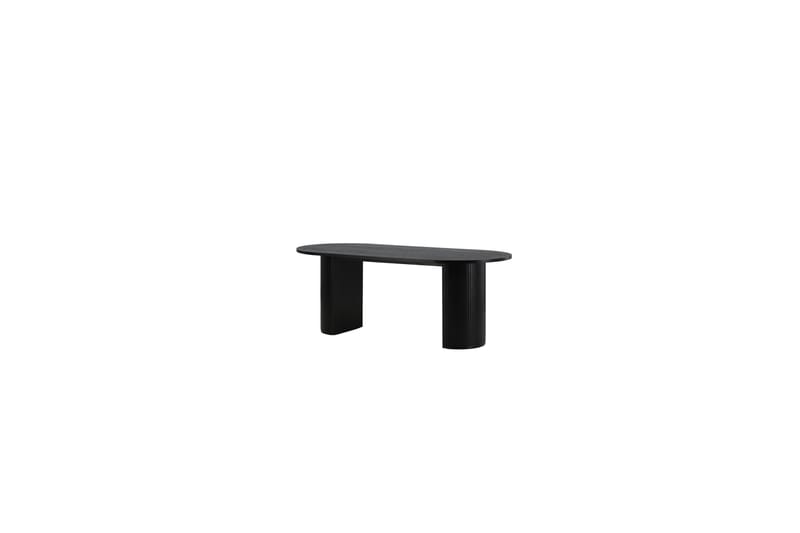 Biana Spisebord 200 cm Ovalt - Sort - Møbler - Borde - Spisebord og køkkenbord