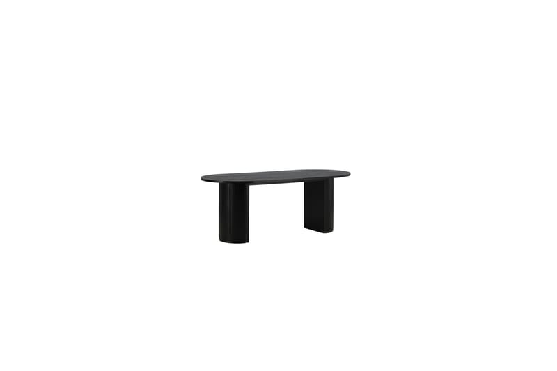Biana Spisebord 200 cm Ovalt - Sort - Møbler - Borde - Spisebord og køkkenbord