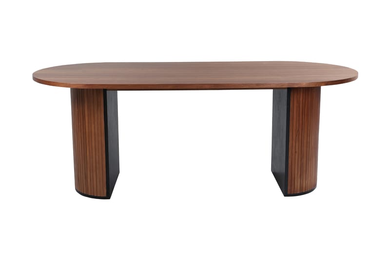 Biana Spisebord 200 cm Ovalt - Valnødsbrun - Møbler - Borde - Spisebordssæt