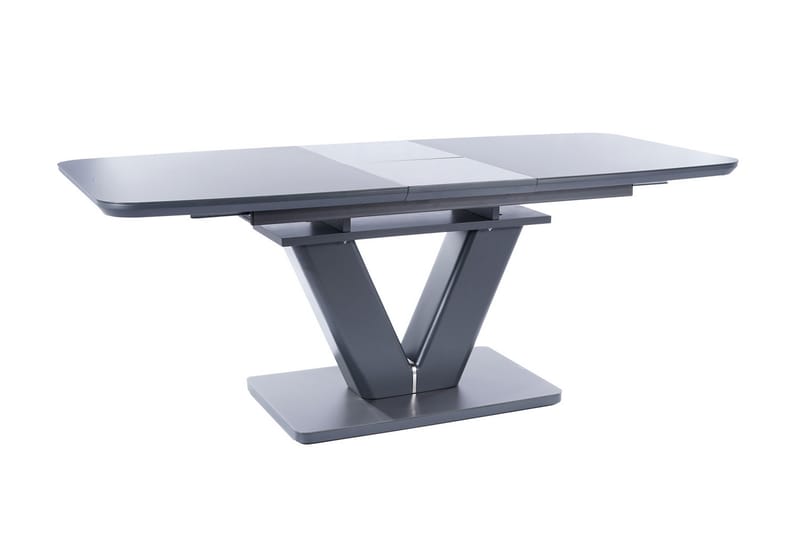 Boujan Udvideligt Spisebord 160 cm - Glas/Mat Grå/Grå - Møbler - Borde - Spisebord og køkkenbord