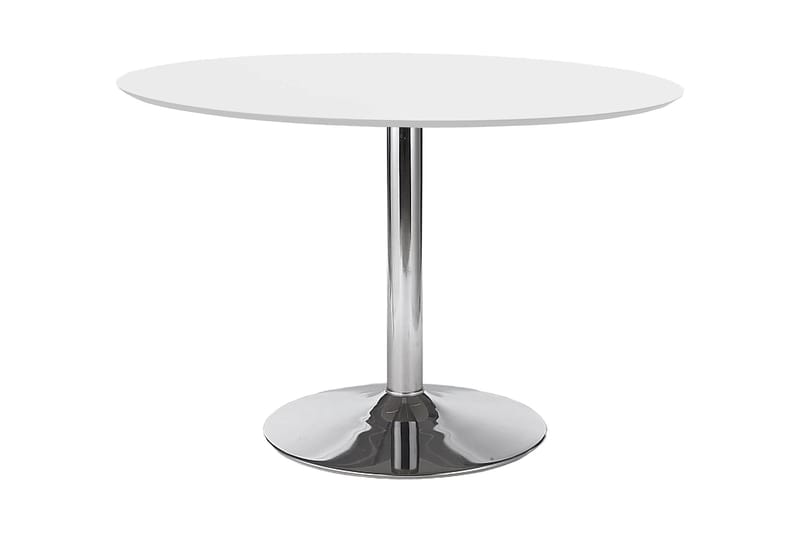 Brewster Spisebord Rund - Hvid/Krom - Møbler - Borde - Spisebord og køkkenbord