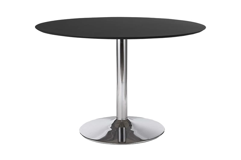 Brewster Spisebord Rund - Sort/Krom - Møbler - Borde - Spisebord og køkkenbord