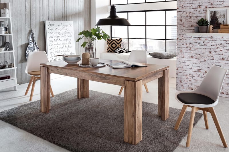 Chew Udvideligt Spisebord 160 cm - Valnød - Møbler - Borde - Spisebord og køkkenbord