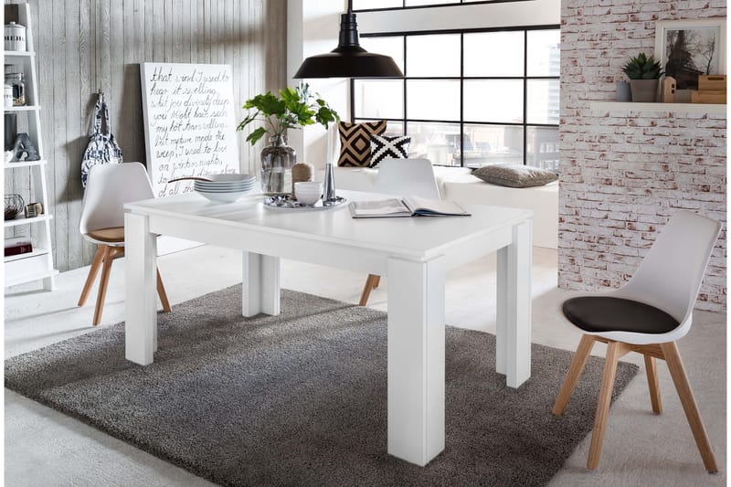 Conor Udvideligt Spisebord 160 cm - Hvid - Møbler - Sofaer - U-Sofa