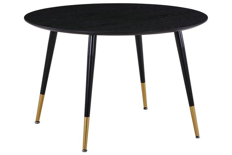 Daicy Spisebord 115 cm Sort/Messing - Møbler - Borde - Spisebord og køkkenbord