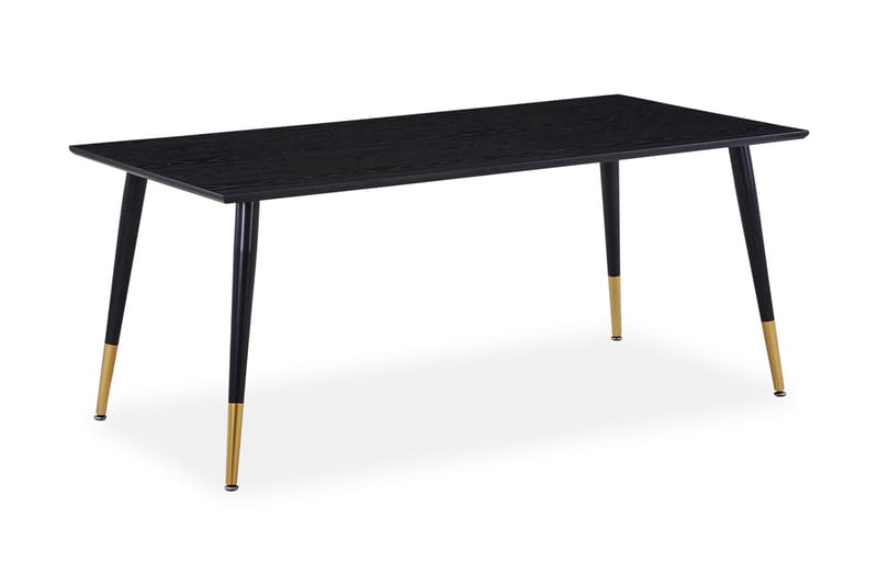 Daicy Spisebord 180 cm - Sort/Messing - Møbler - Borde - Spisebord og køkkenbord