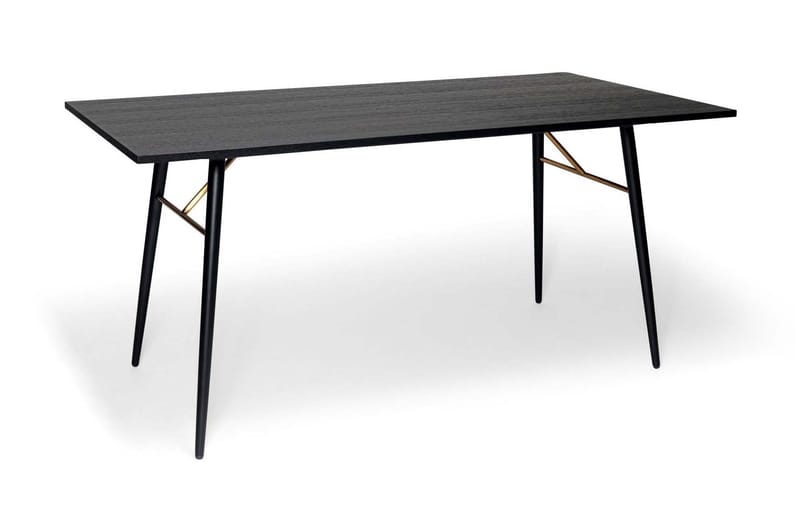 Dawa Spisebord 160 cm - Sort/Messing - Møbler - Borde - Spisebord og køkkenbord