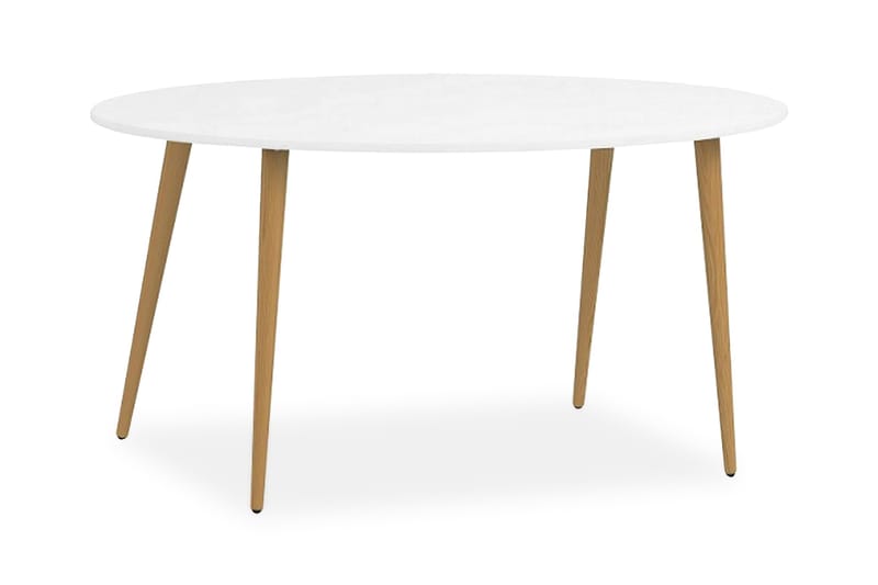 Delta Spisebord Ovalt - Hvid/Eg - Møbler - Borde - Spisebord og køkkenbord