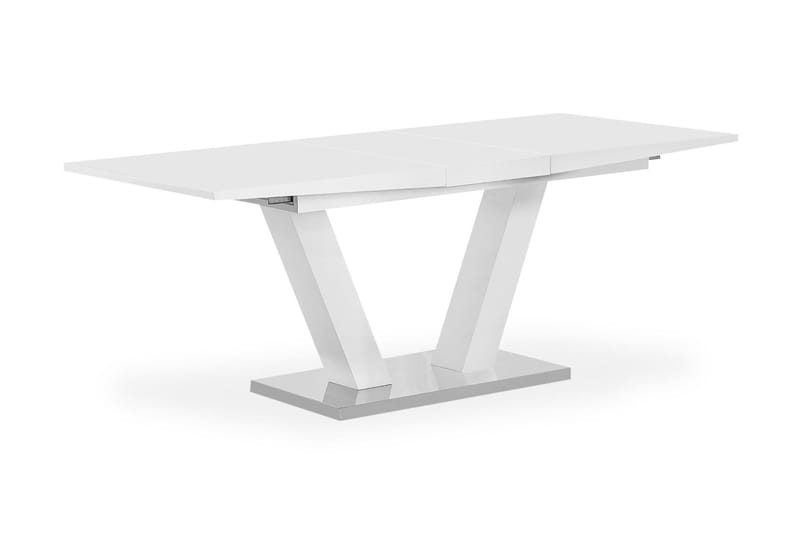 Dubrey Udvideligt Spisebord 160 cm - Hvid - Møbler - Borde - Spisebord og køkkenbord