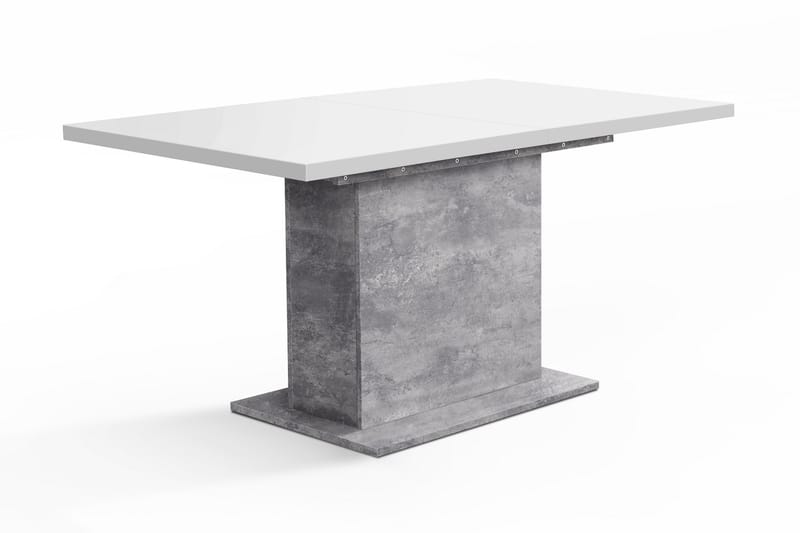Egbury Udvideligt Bord 160 cm - Hvid/Grå - Møbler - Borde - Spisebord og køkkenbord