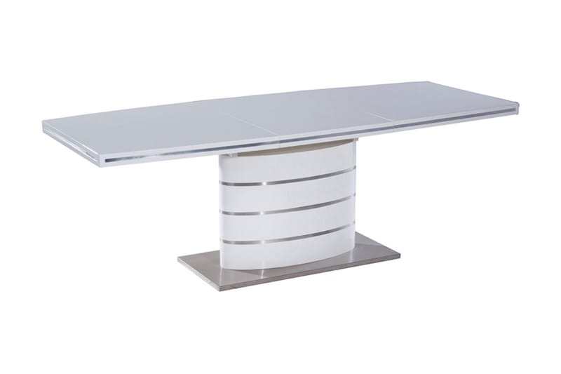 Fanon Udvideligt Spisebord 120 cm - Hvid/Sølv - Møbler - Borde - Spisebord og køkkenbord