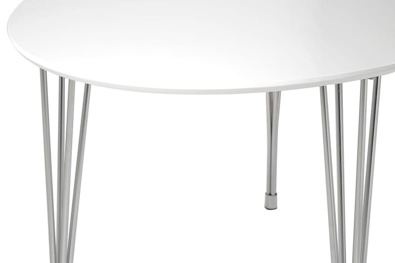 Felia Spisebord 180 cm Oval - Hvid/Krom - Møbler - Borde - Spisebord og køkkenbord