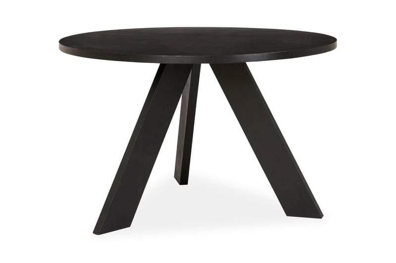 Femja Spisebord 120 cm Rundt - Sort - Møbler - Borde - Spisebord og køkkenbord