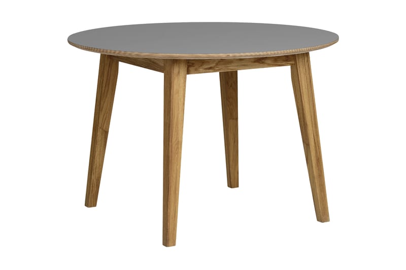 Funk Spisebord Ø110 Grå laminat / Eg - Møbler - Borde - Spisebord og køkkenbord