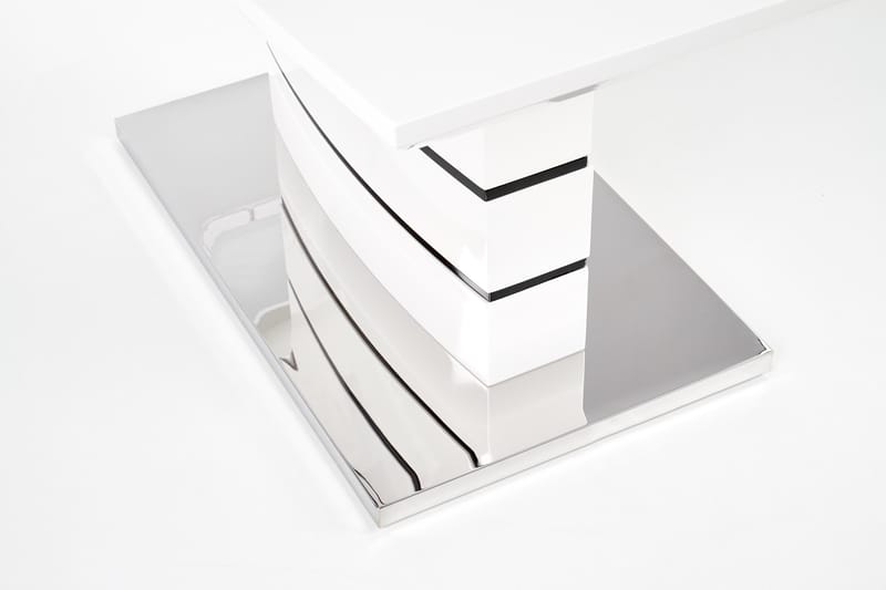 Haverly Udvideligt Spisebord 140 cm - Hvid/Sort - Møbler - Borde - Spisebord og køkkenbord