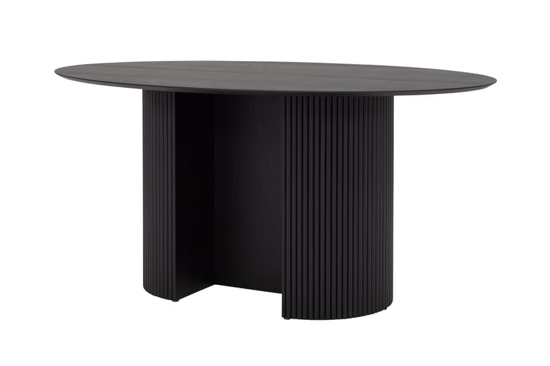 Ibuki Ovalt Spisebord 160 cm - Sort - Møbler - Borde - Spisebord og køkkenbord