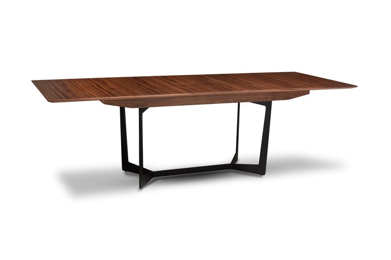 Idir Spisebord 200 cm Valnøddefiner - Brun/Sort - Møbler - Borde - Spisebord og køkkenbord