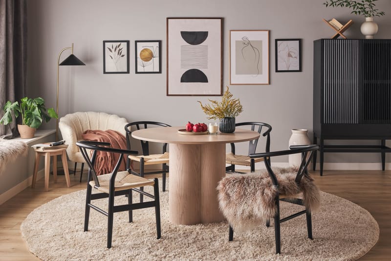 Ikela Spisebord Rundt 110 cm - Hvid - Møbler - Borde - Spisebord og køkkenbord