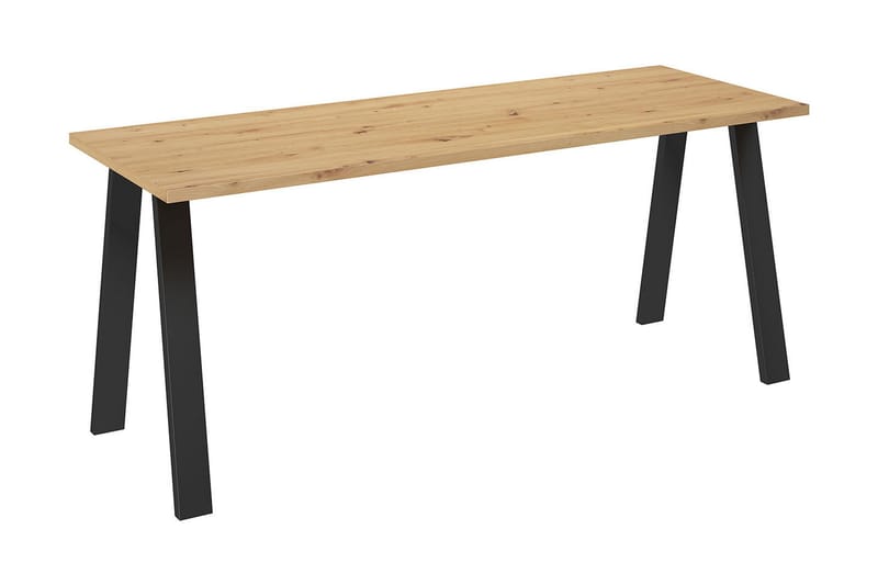 Kleos Spisebord 185 cm - Natur/Sort - Møbler - Borde - Spisebord og køkkenbord