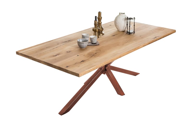 Laikera Spisebord 220 cm - Eg/Brun - Møbler - Borde - Spisebord og køkkenbord
