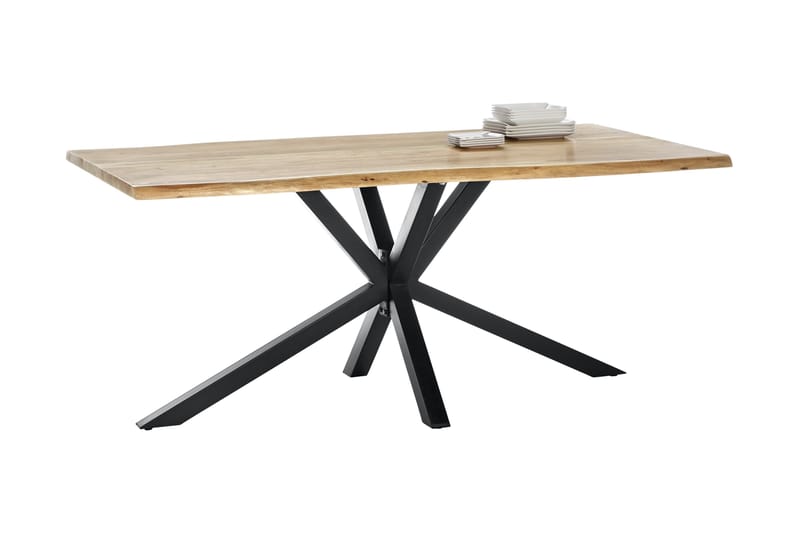 Laikera Spisebord 240 cm - Akacie/Sort - Møbler - Borde - Spisebord og køkkenbord