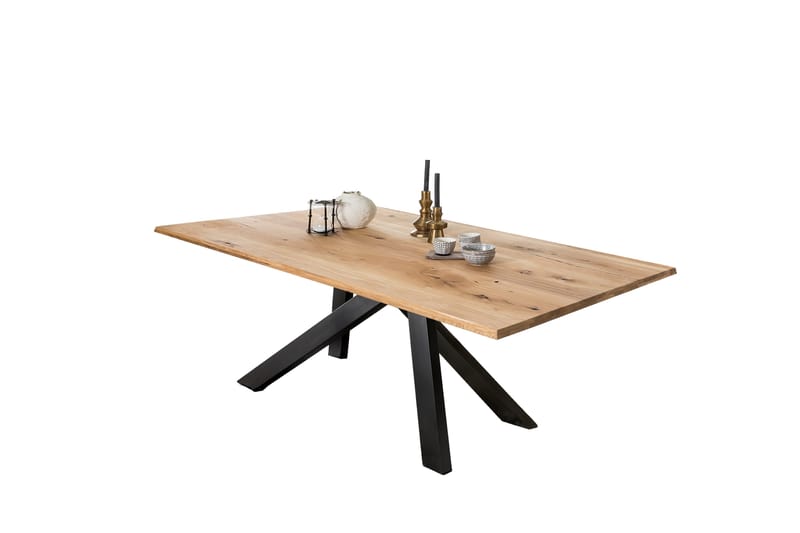 Laikera Spisebord 240 cm - Eg/Sort - Møbler - Borde - Spisebord og køkkenbord