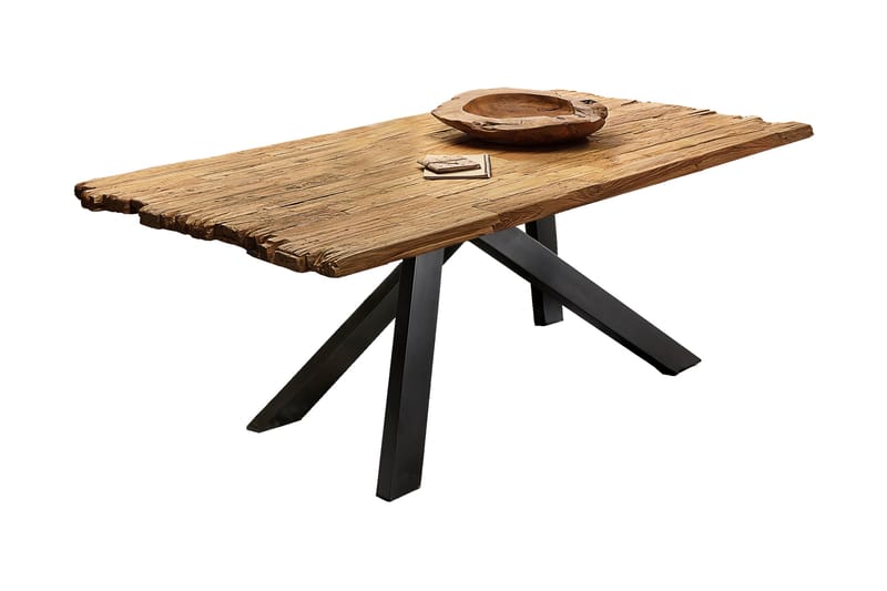 Laikera Spisebord 240 cm - Genbrugt Teak/Sort - Møbler - Borde - Spisebord og køkkenbord